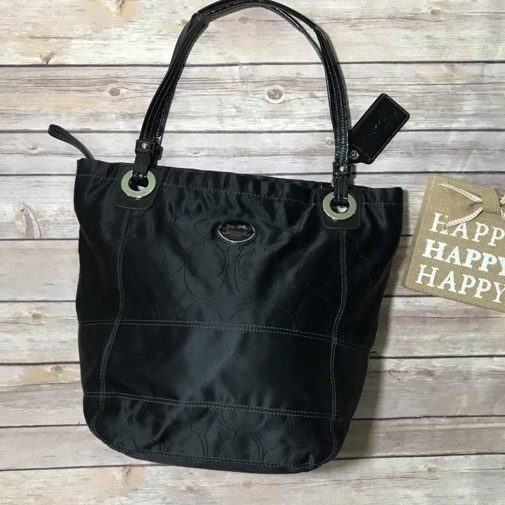 Coach Black Soft Cloth Purse GUC